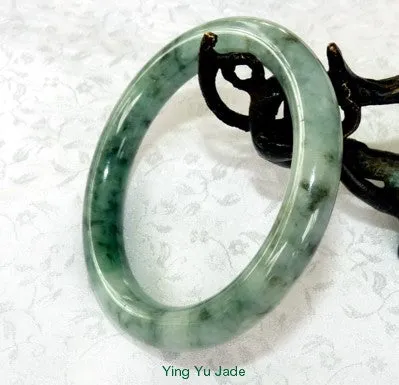 Estate Vintage Classic Round Burmese Jadeite Grade A  Bangle Bracelet 56mm (TI-1293)