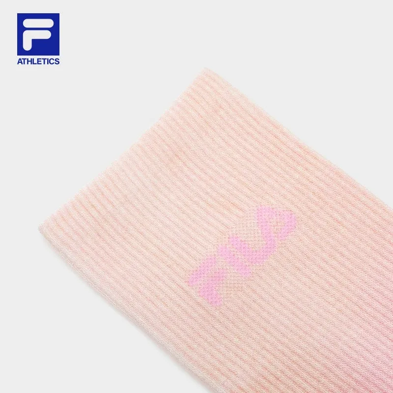 FILA CORE ATHLETICS FITNESS Women Middle Socks (Light Pink / Turquoise)