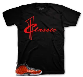 Foamposite Metallic Red Shirt - Classic - Black