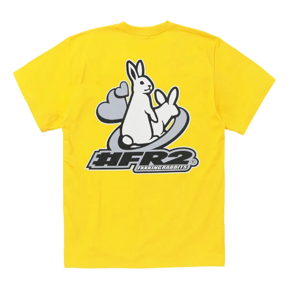 #FR2 HEART ICON T-SHIRT-YELLOW