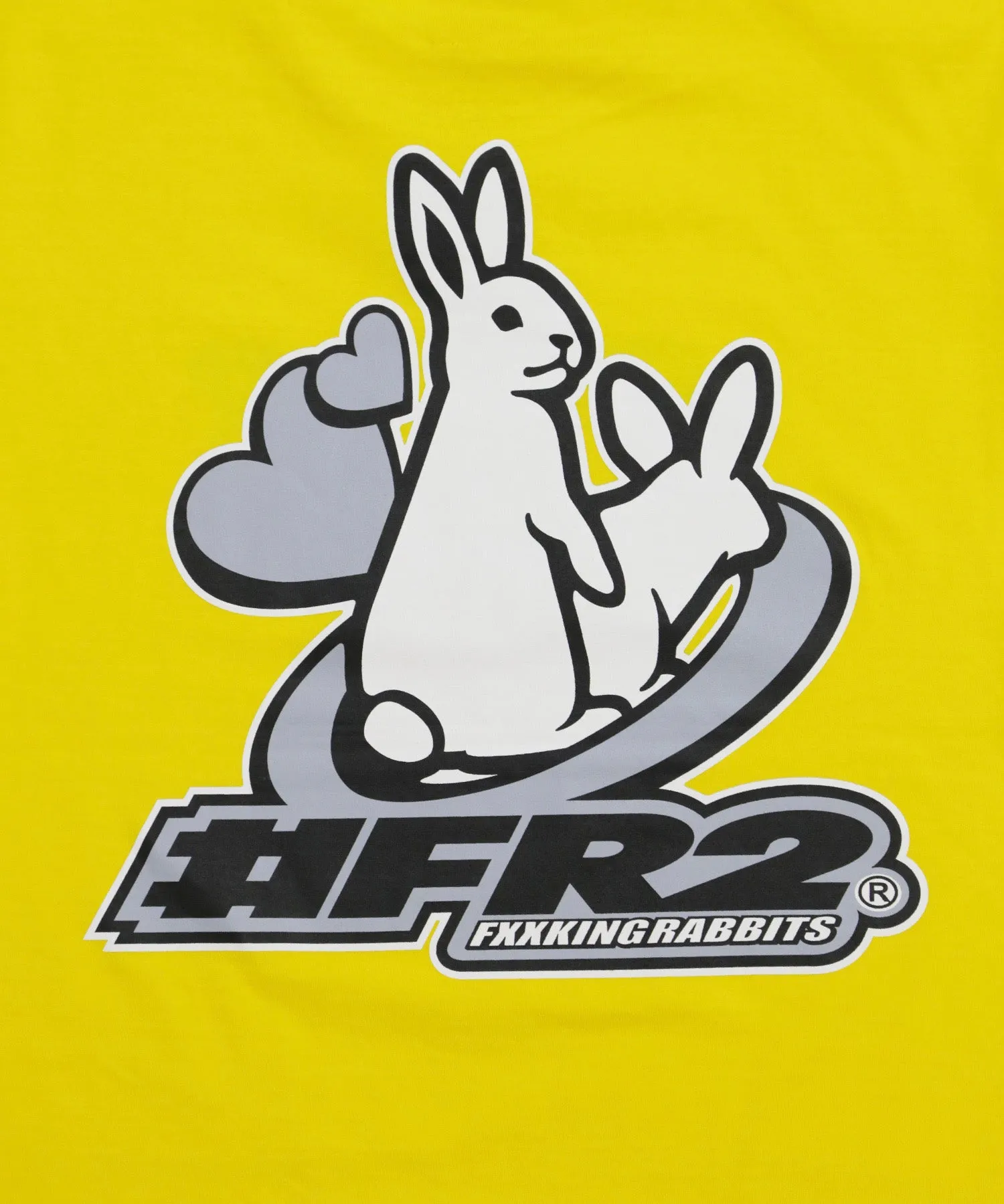 #FR2 HEART ICON T-SHIRT-YELLOW