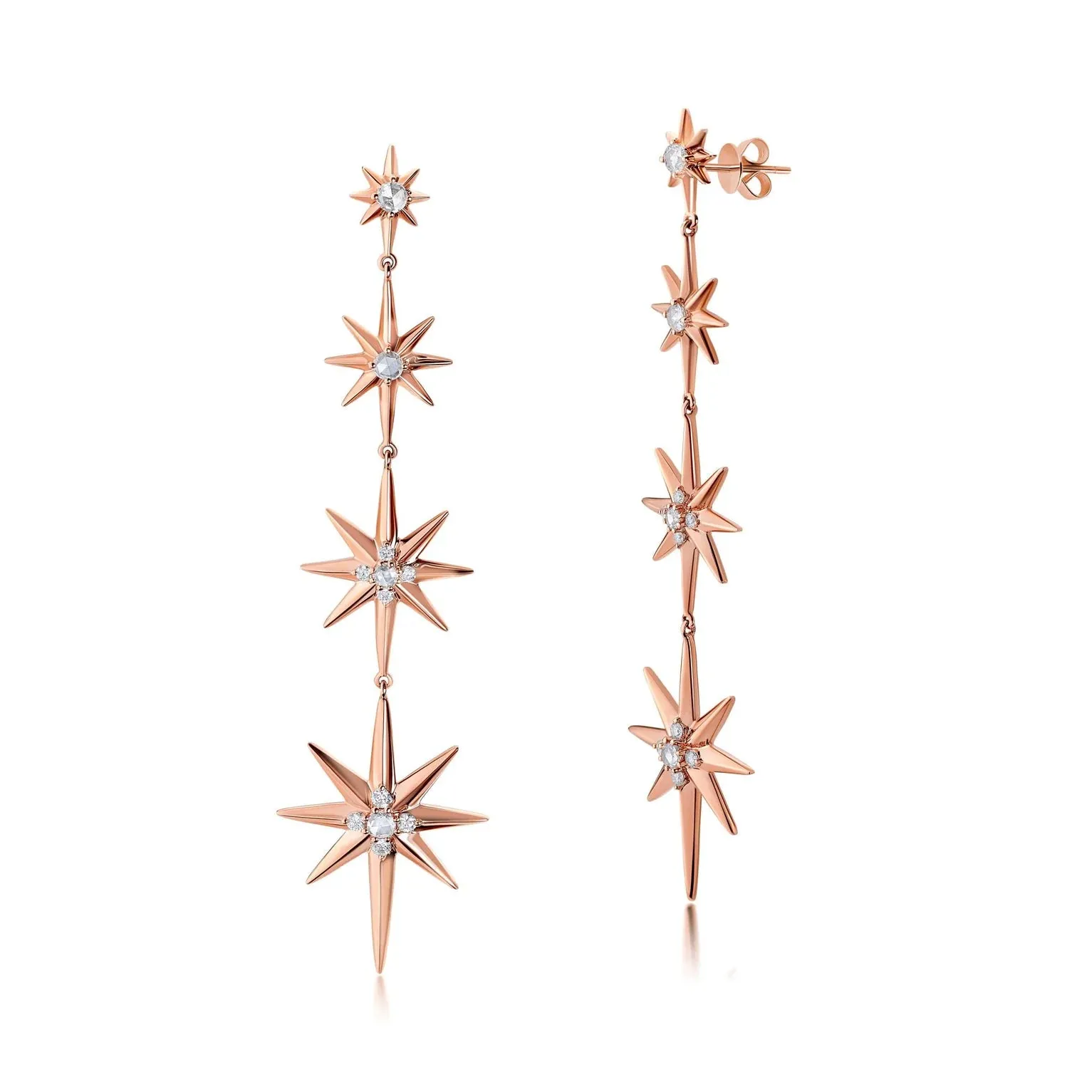 Graduated Starburst Earrings