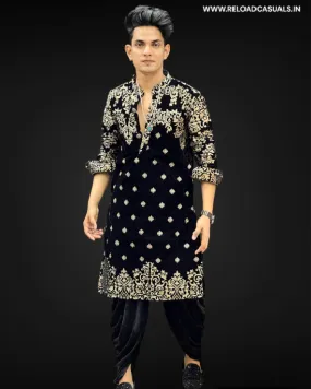 Heavy Embroidery Leaf Designer Kurta