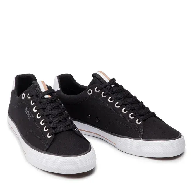 HUGO BOSS Aiden TENN LTB Canvas Trainers Men 50470866-BLK