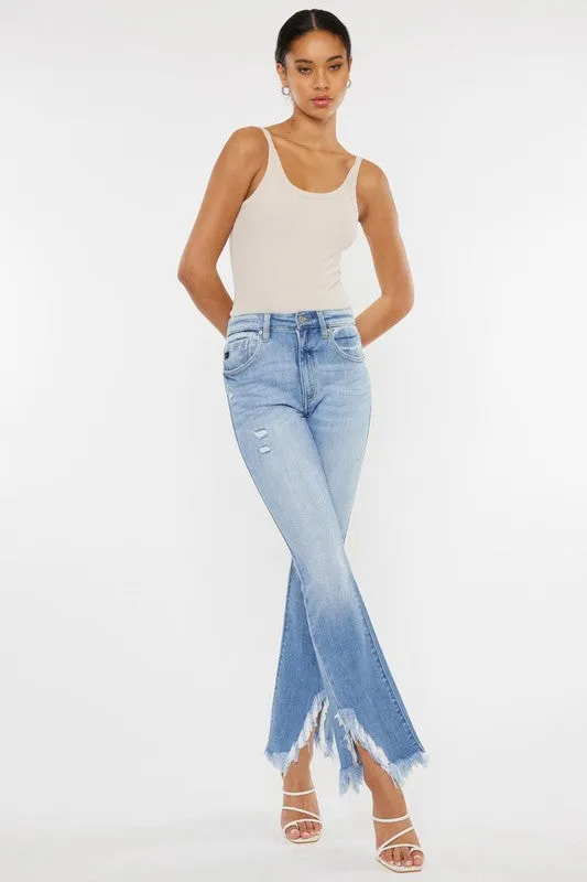 KANCAN ALWAYS FRAYED HIGH RISE JEANS [online exclusive]