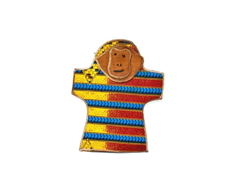 Kanga Monkey Hand Puppet | Handmade in Tanzania