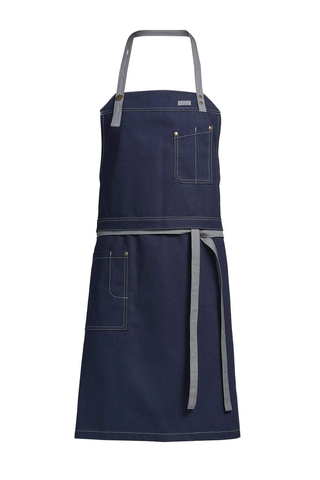 Kentaur 30360 Sailor Blue Raw Bib Apron