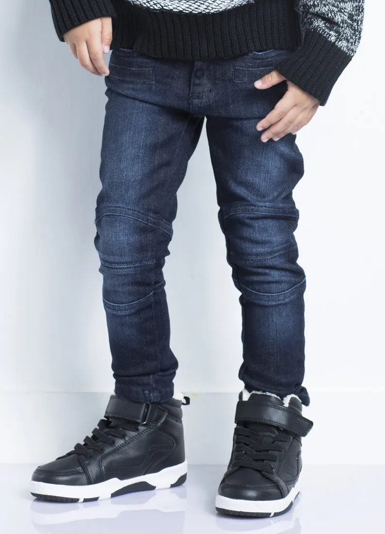 Kid's Biker Dark Jeans