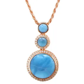 Larimar When Planets Align Pendant