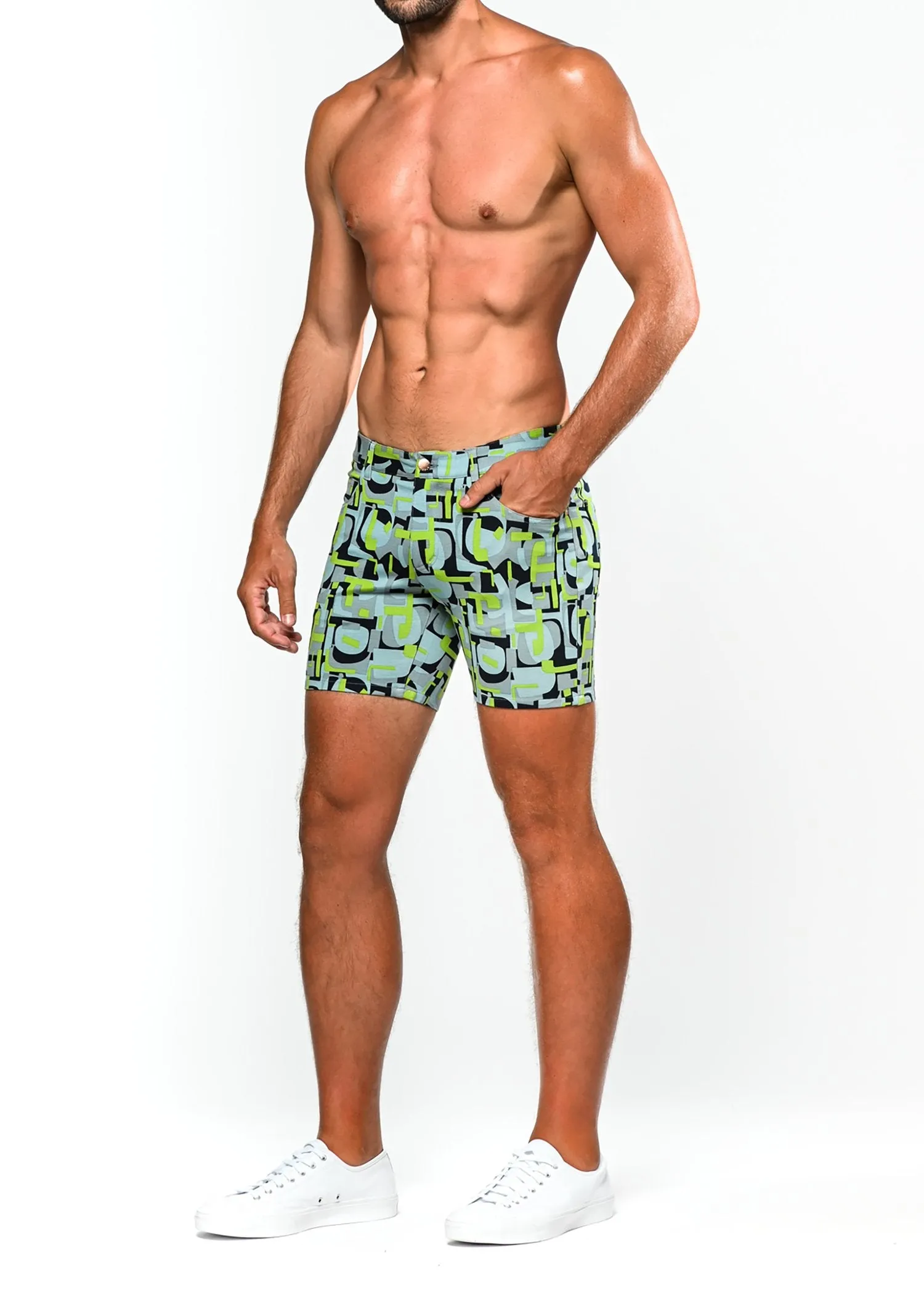 Limited Edition Pear Sky Pop Art Shorts