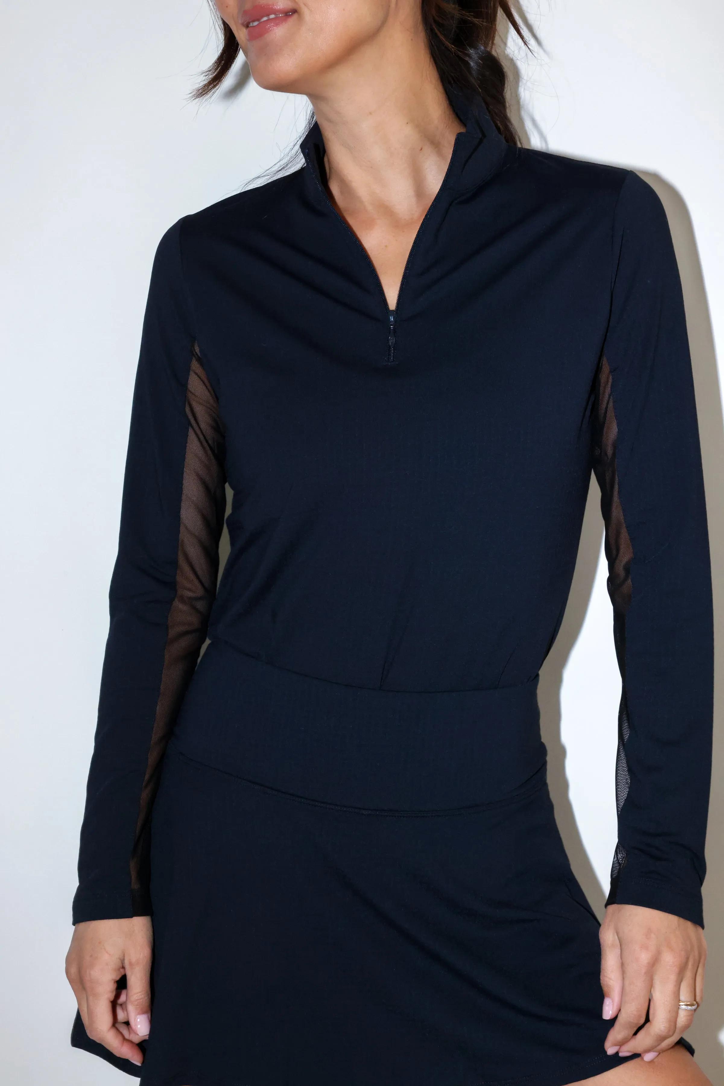 Long Sleeve Mock Neck Top