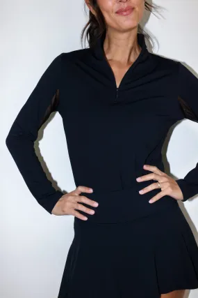 Long Sleeve Mock Neck Top