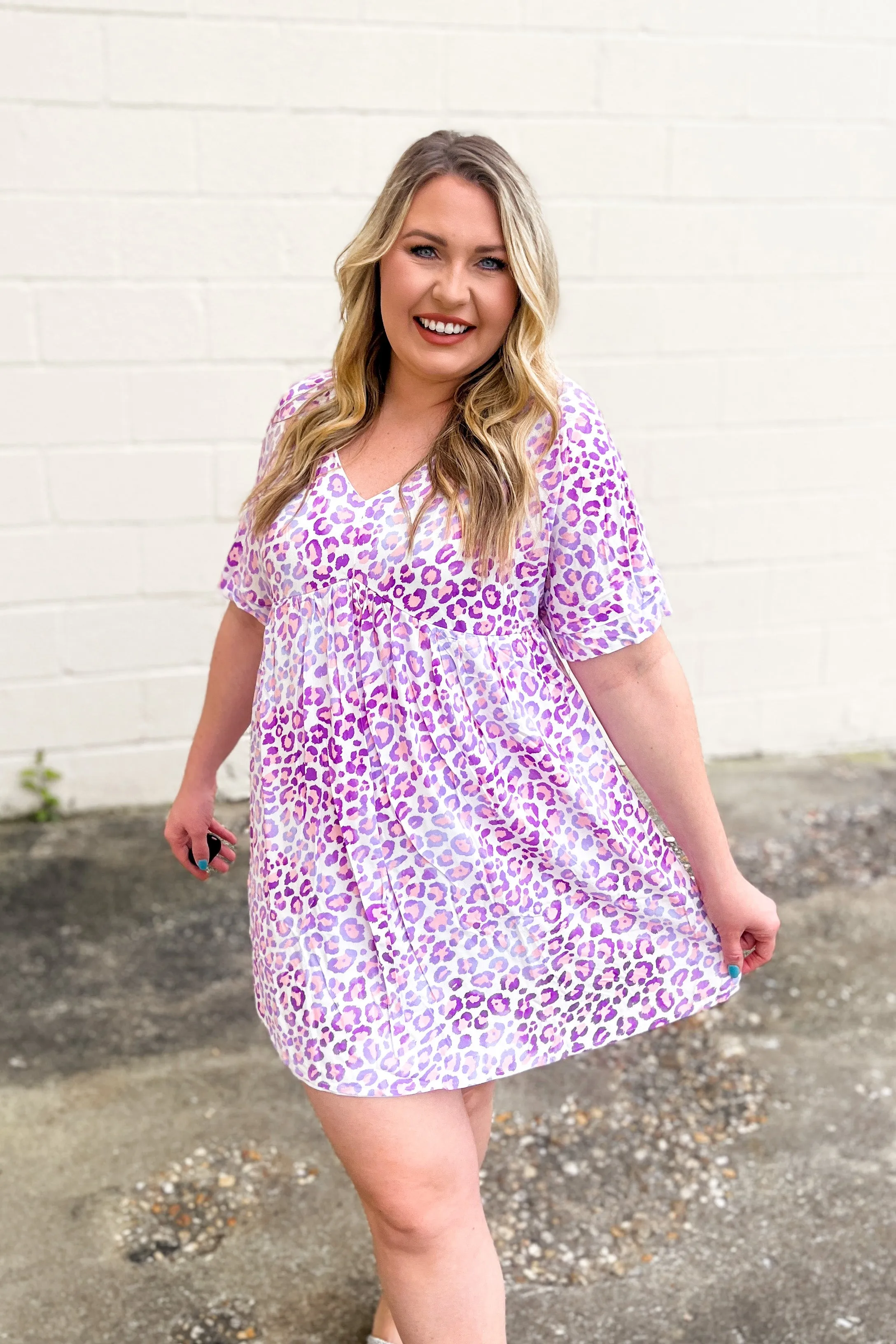 Loving On Leopard Babydoll Dress