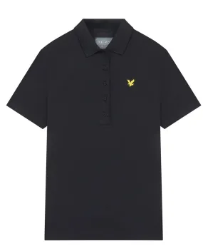 Lyle & Scott Womens Ana Polo Black - SS23