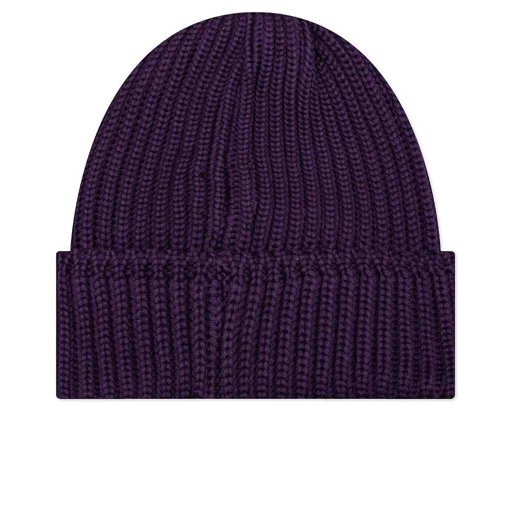 Merino Wool Watch Cap - Purple