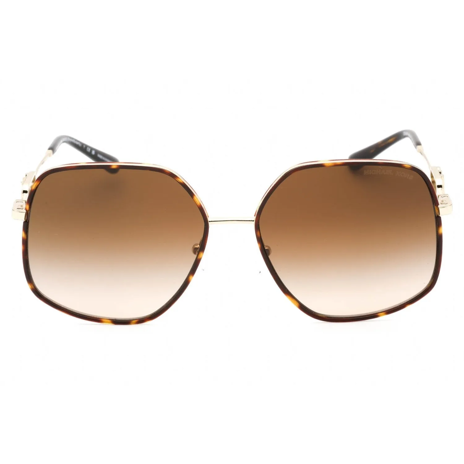 Michael Kors 0MK1127J Sunglasses Light Gold Dark Tortoise / Brown Gradient Women's