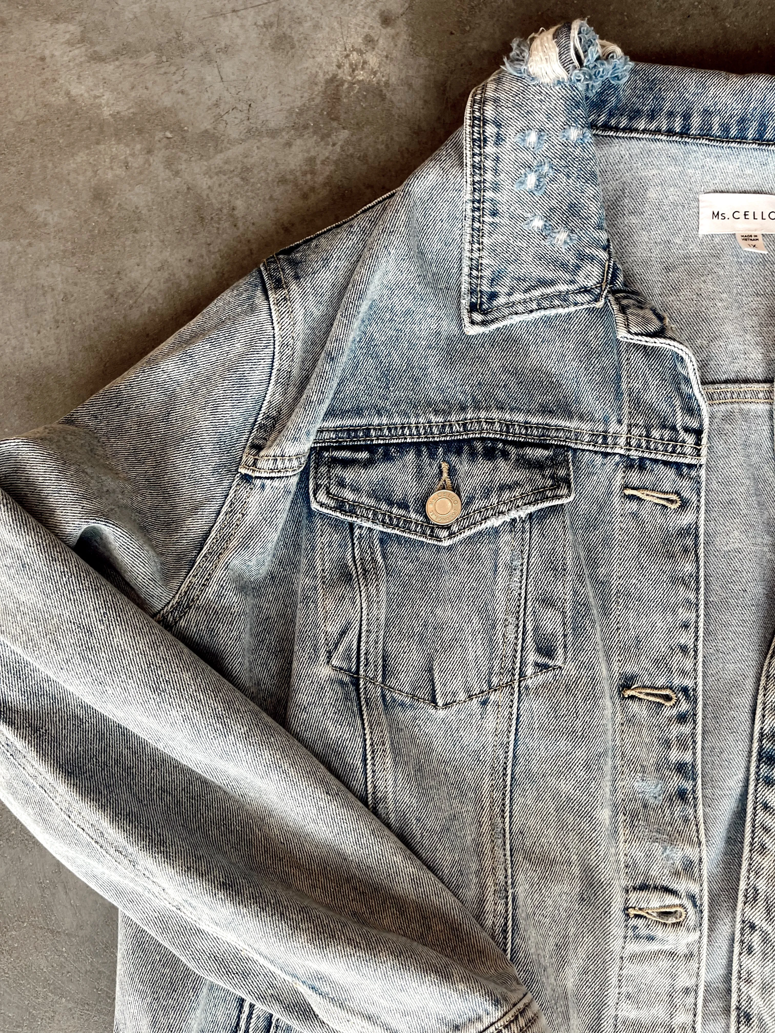 Mid Length Classic Denim Jacket PLUS