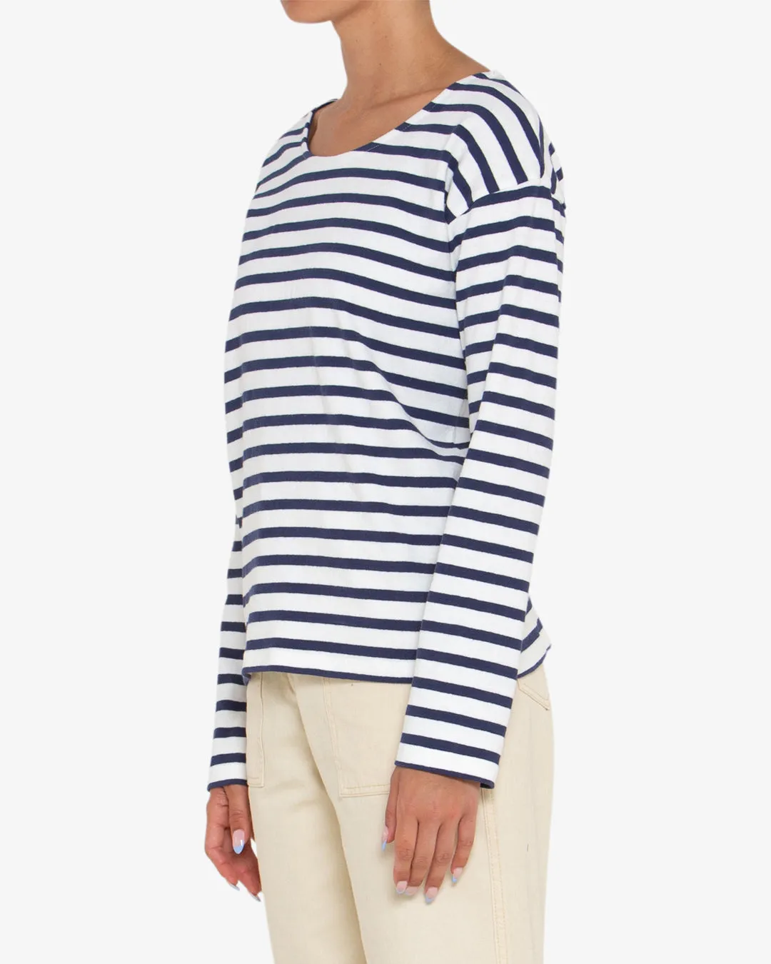 Minnie Stripe Long Sleeve - Navy / White