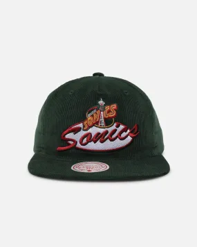 Mitchell & Ness Seattle SuperSonics Centre Circle Origin Snapback Green