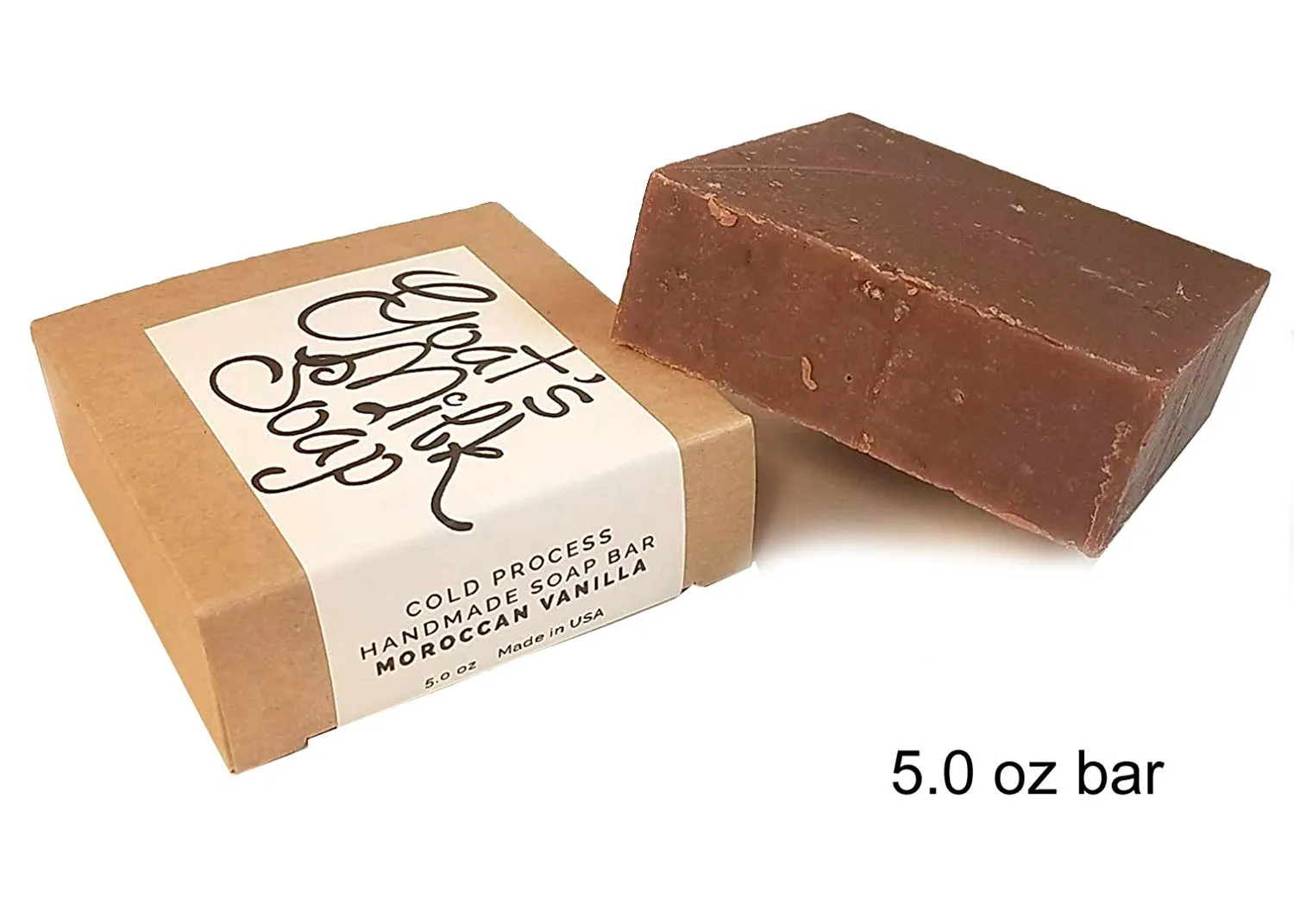 Moroccan Vanilla Handmade Fresh Goat's Milk Bar Soap (1 bar)