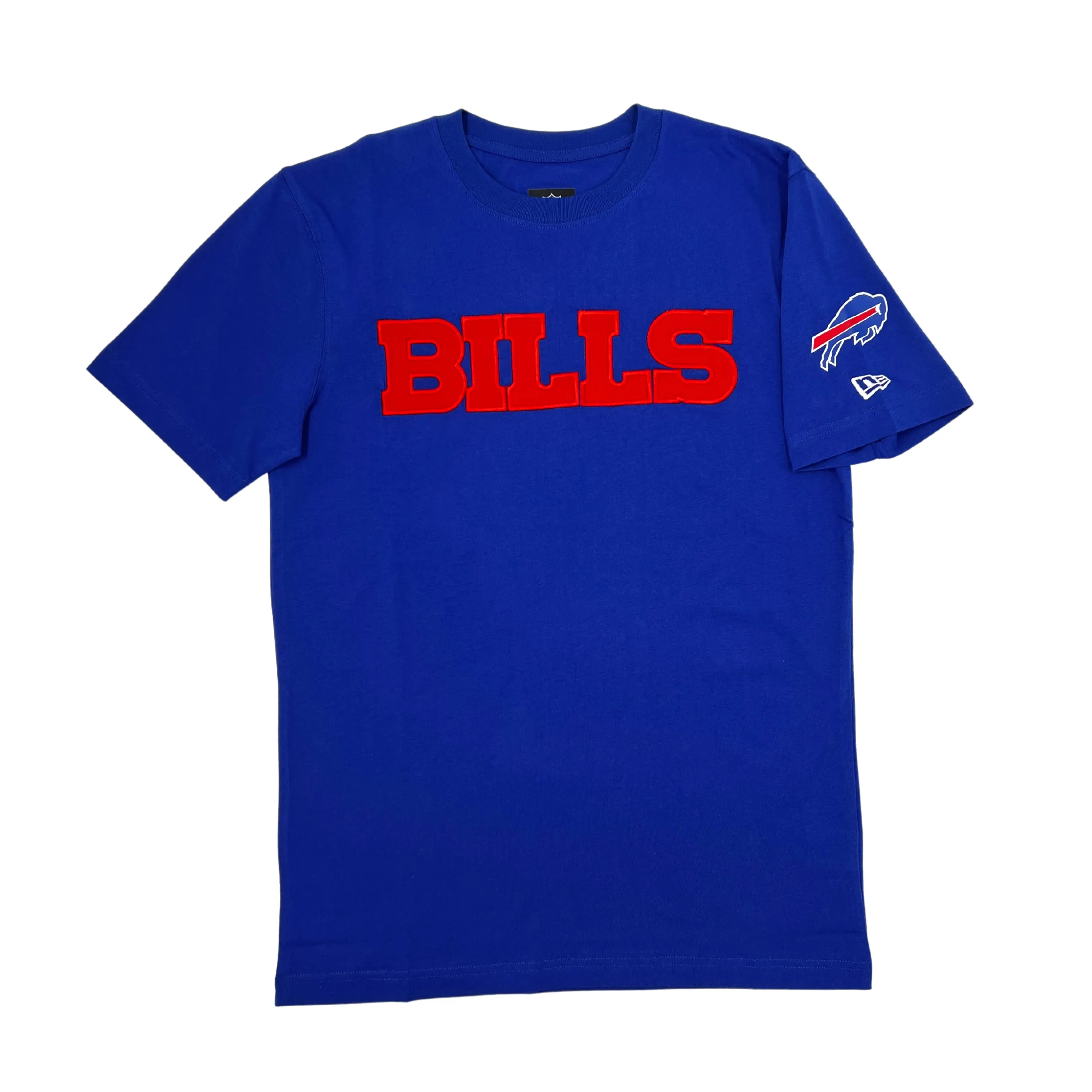 New Era Bills Embroidered Royal Blue Short Sleeve Shirt