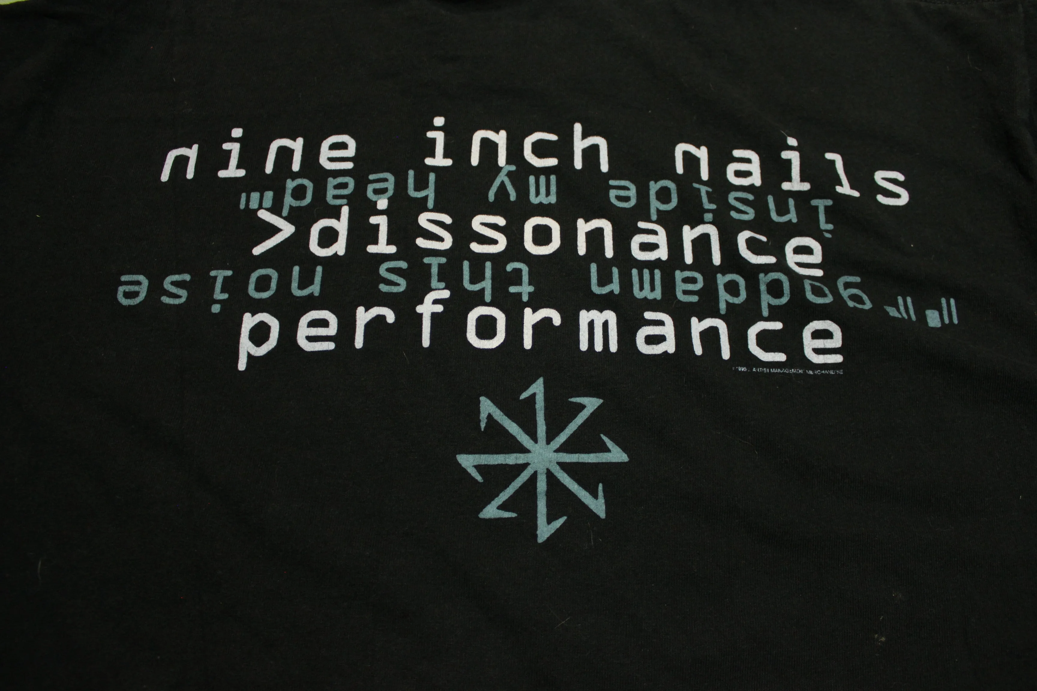 NIN Nine Inch Nails Vintage 90's 1995 Dissonance Bowie Tour Single Stich USA T-Shirt