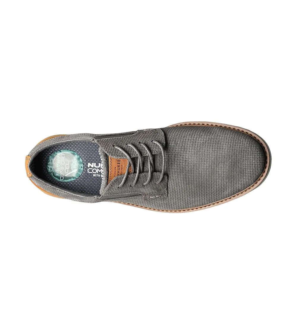 'Nunn Bush' Men's Barklay Plain Toe Oxford - Gray