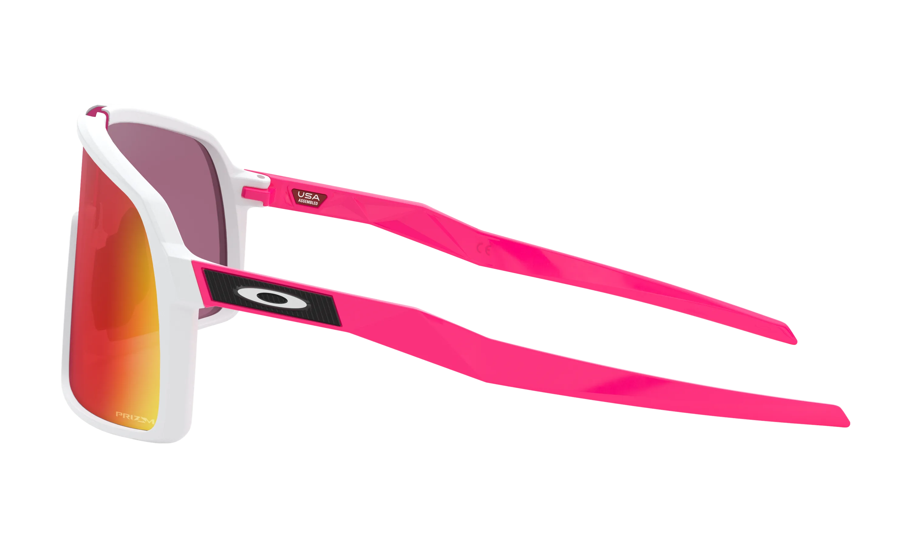 Oakley Sutro Matte White/Pink with Prizm Road