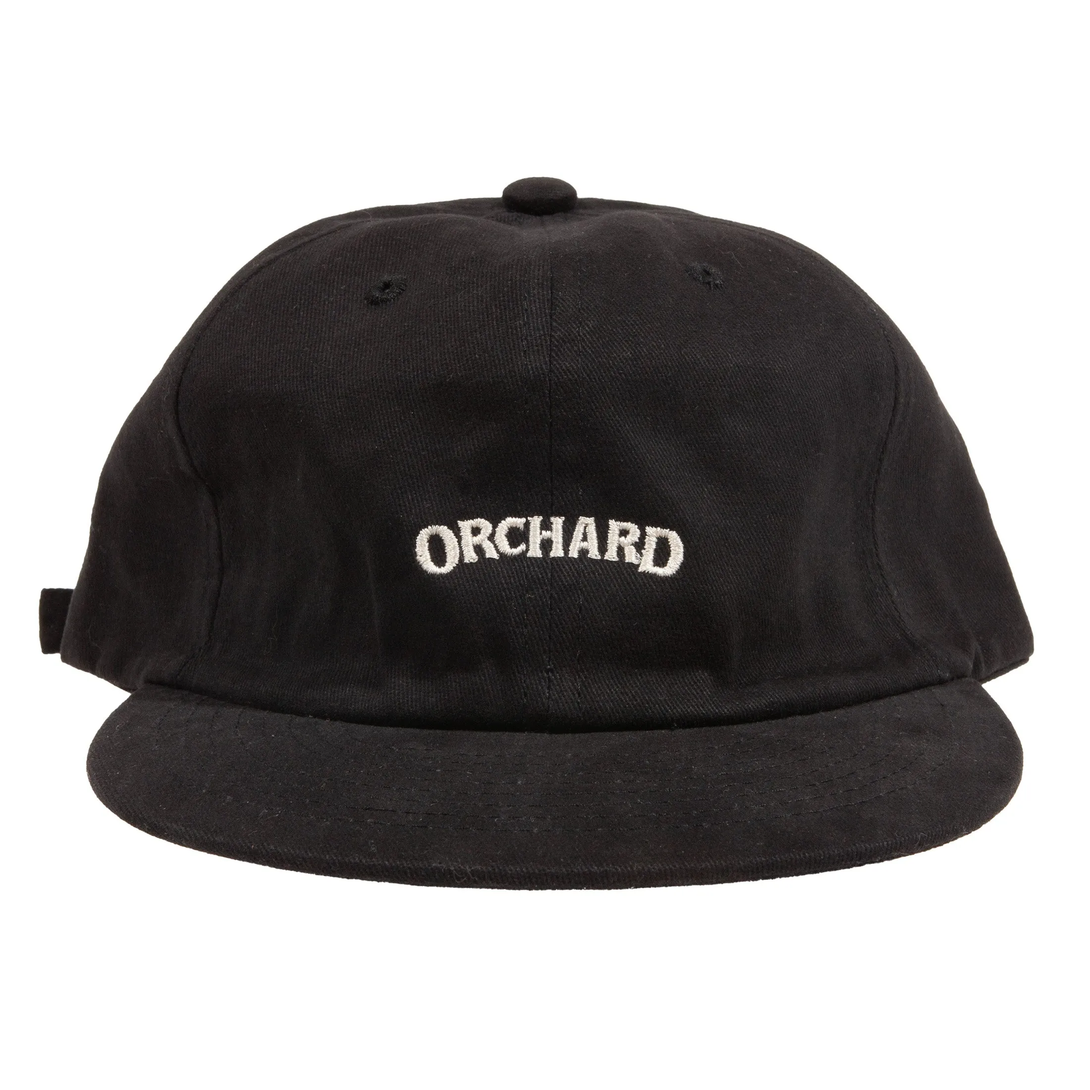 Orchard Text Logo Hat Brushed Cotton Black/Cream