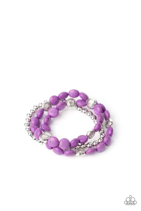 Paparazzi Desert Verbena - Purple Bracelet