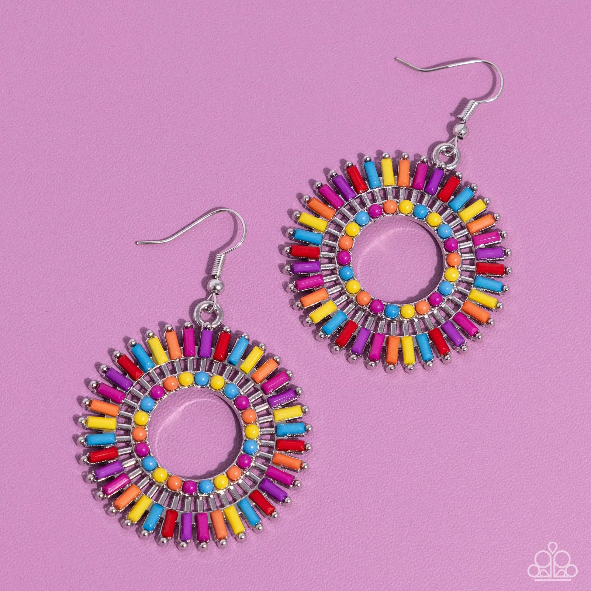 Paparazzi Ferris Wheel Finale Multi Earrings