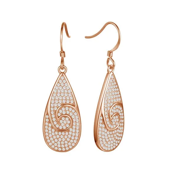 Pavé Nalu Teardrop Earrings