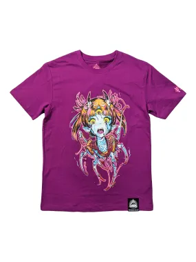 Phage-Chan Tshirt (Toxic Purple)