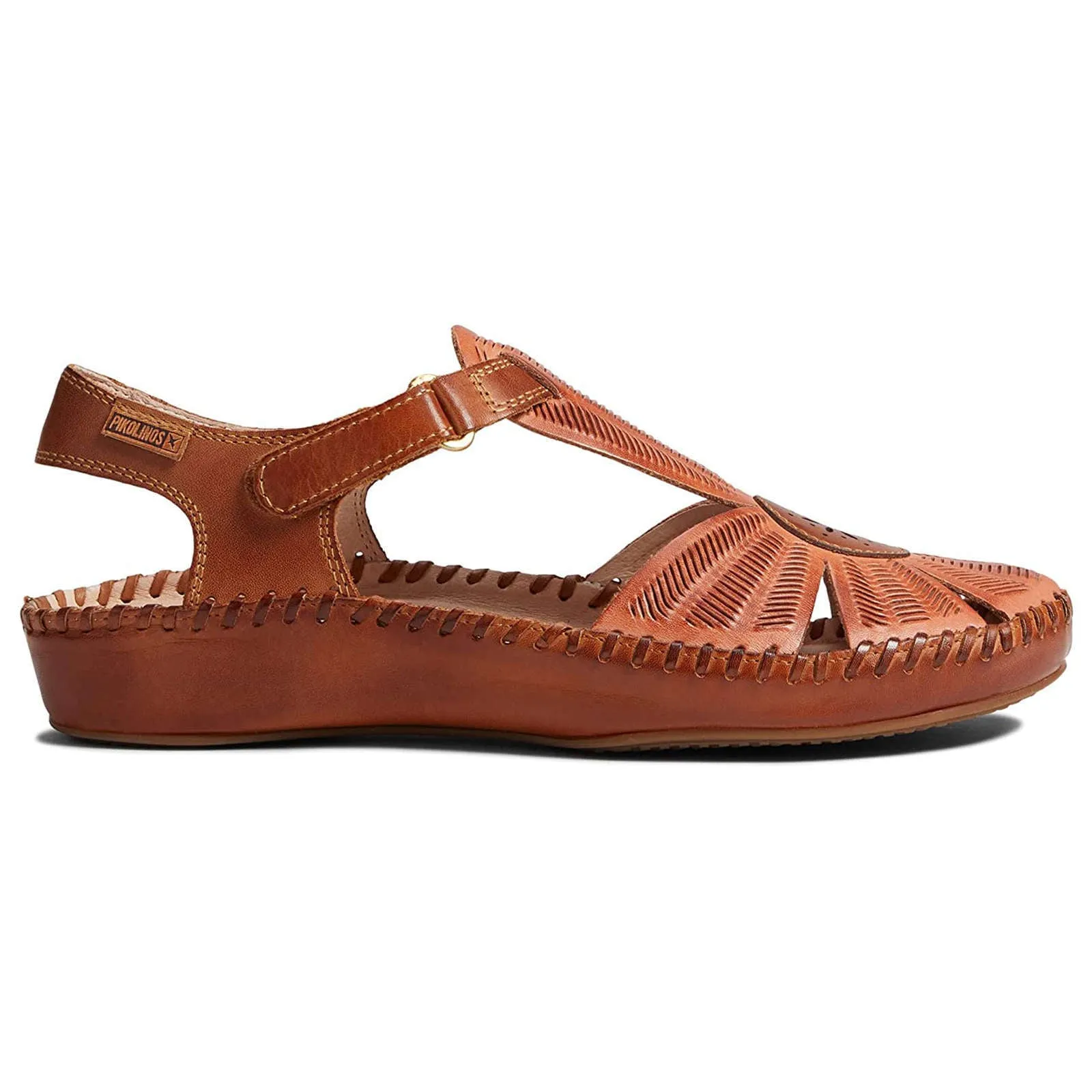 Puerto Vallarta Calfskin Leather Women's Ankle Strap Sandals