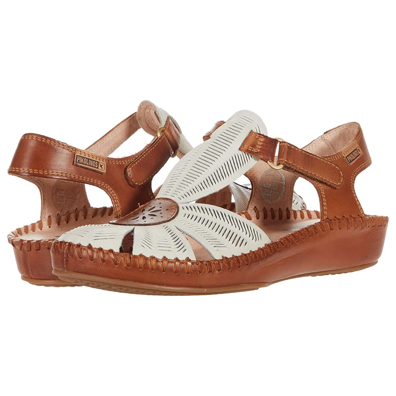 Puerto Vallarta Calfskin Leather Women's Ankle Strap Sandals