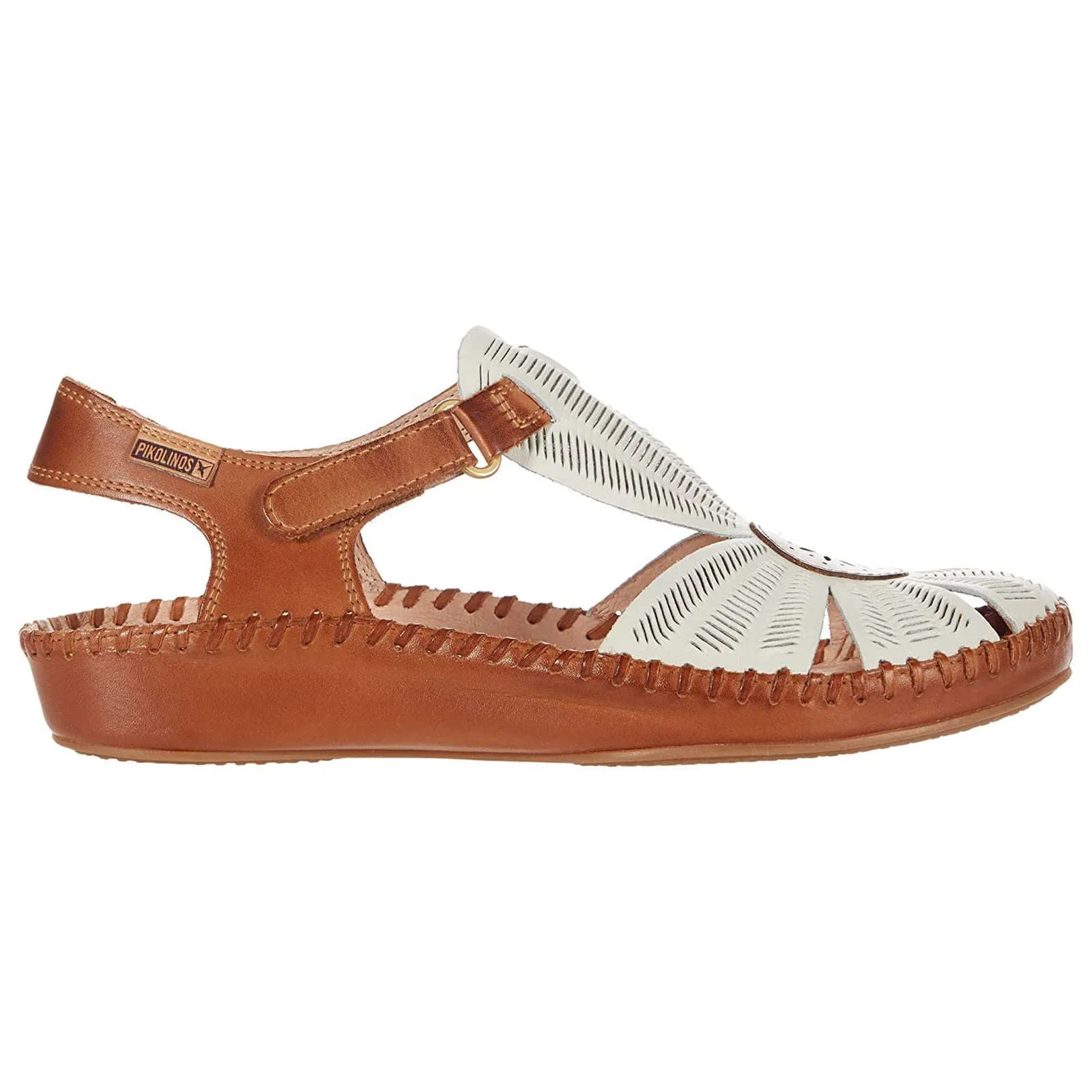 Puerto Vallarta Calfskin Leather Women's Ankle Strap Sandals