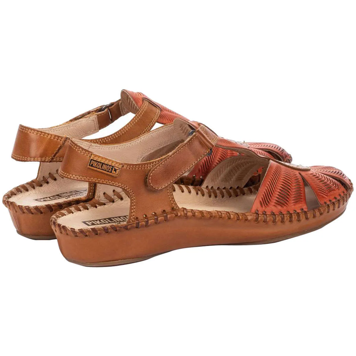 Puerto Vallarta Calfskin Leather Women's Ankle Strap Sandals