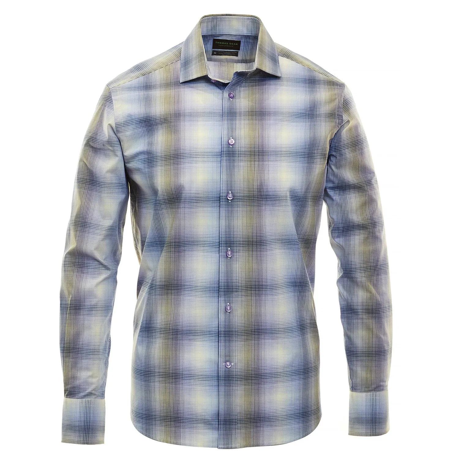 Purple Check Performance Sport Shirt