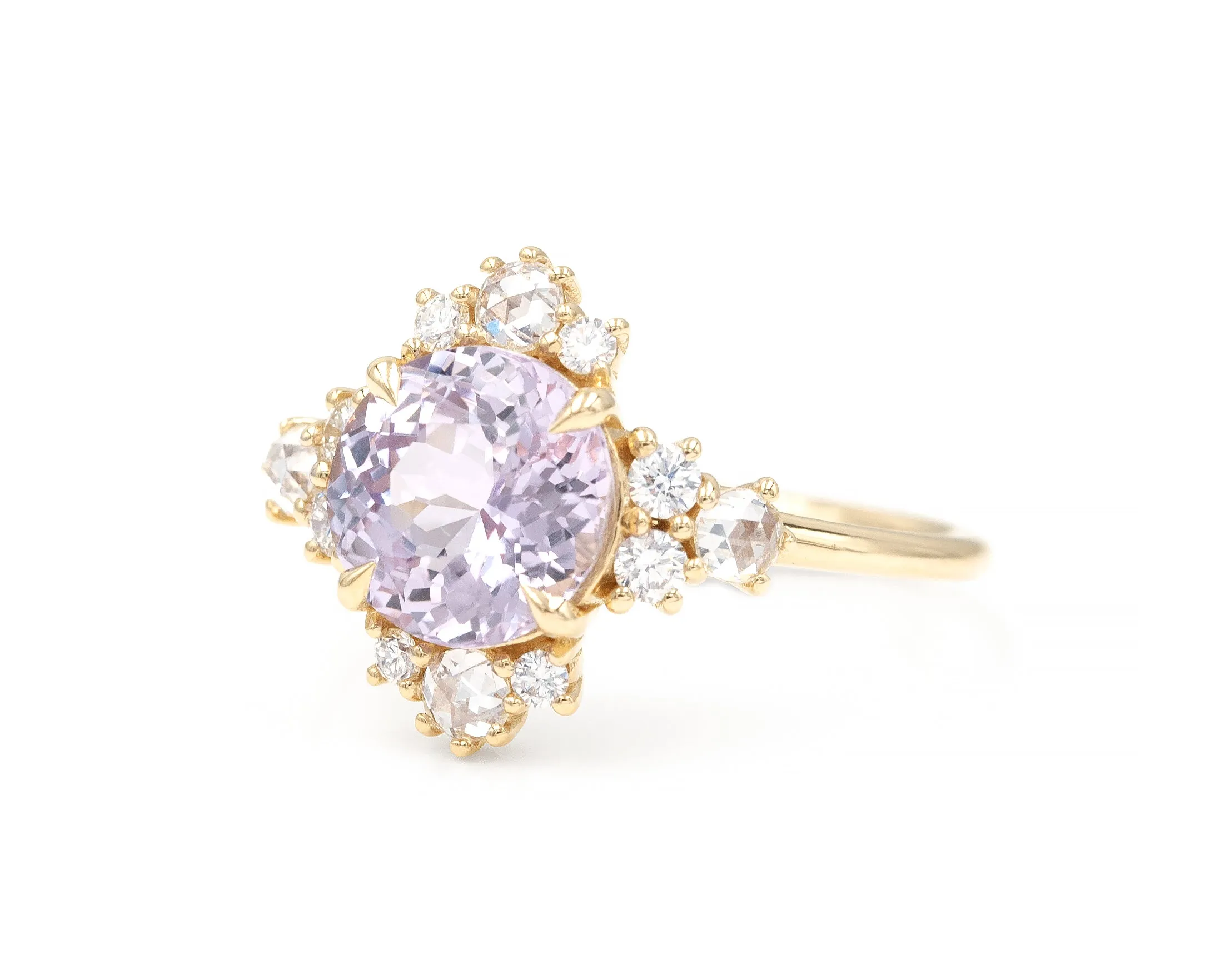 Purple Sapphire Flare Ring