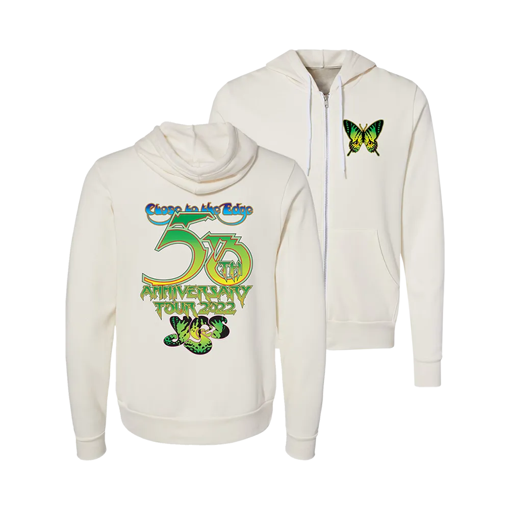 "Close to the Edge" 50th Anniversary 2022 Tour Zip Up Hoodie