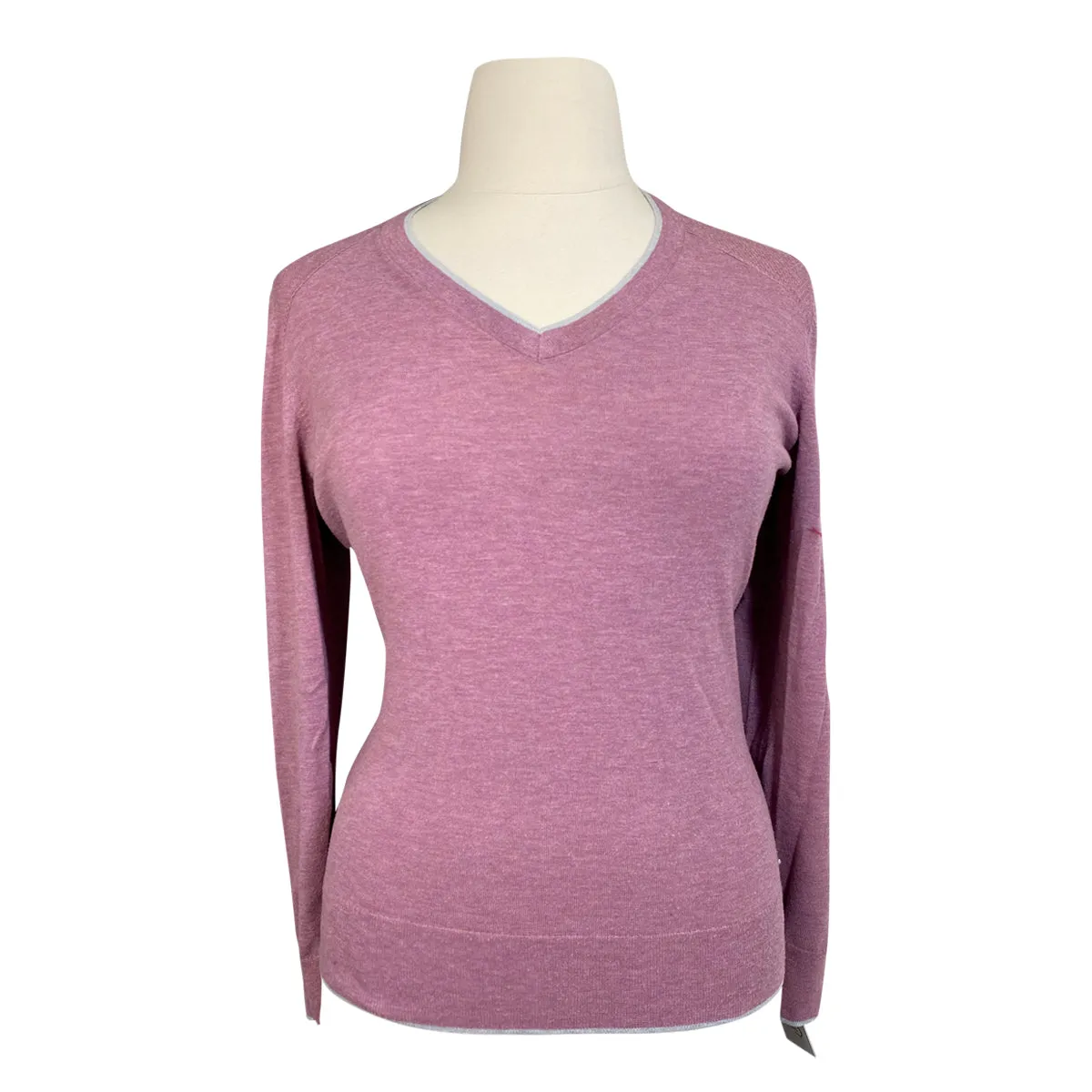 RJ Classics 'Natalie' V-Neck Sweater in Dusky Orchid - Women's XL