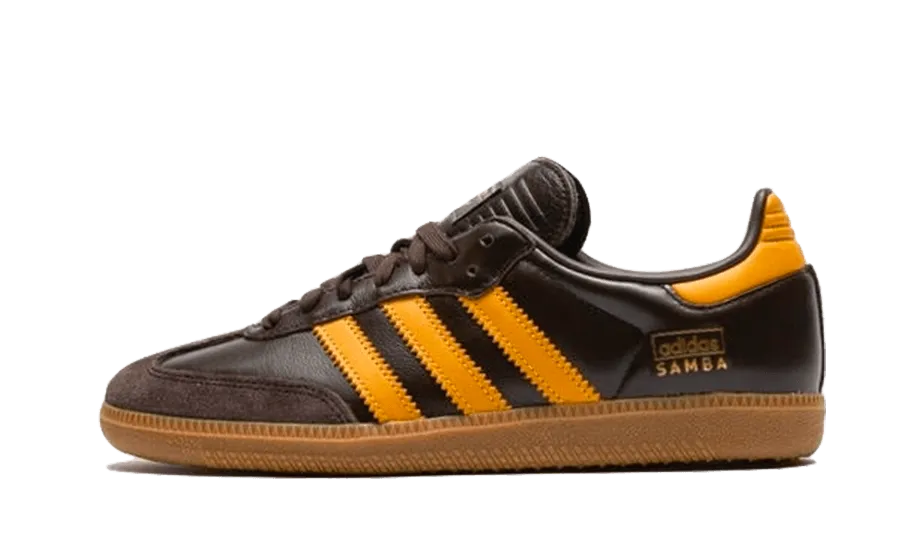 Samba OG Dark Brown Yellow