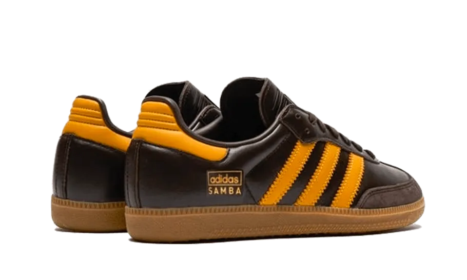 Samba OG Dark Brown Yellow