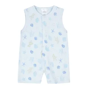 Seashells Printed Romper | Baby Boy