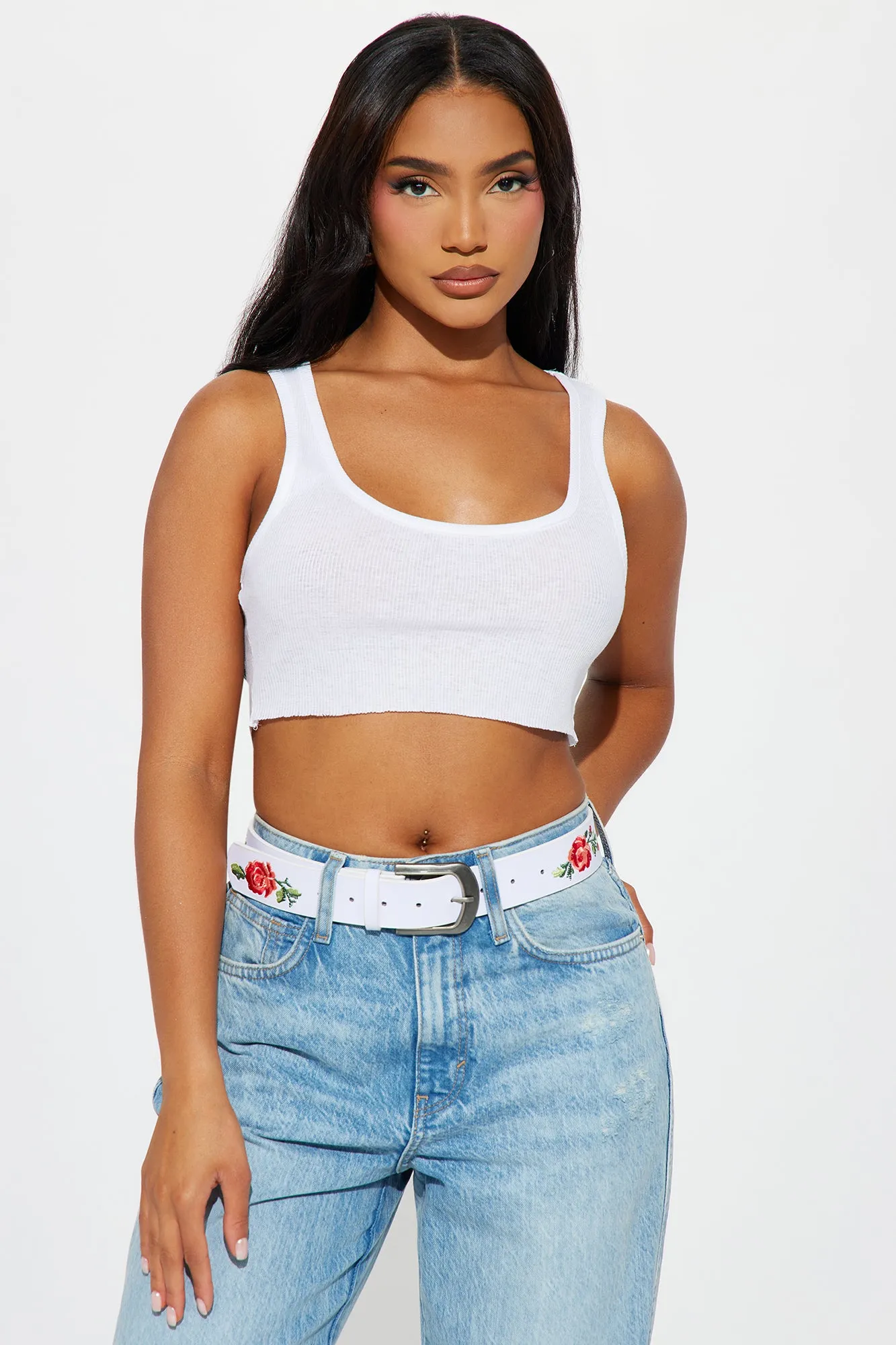 Send Roses Belt - White