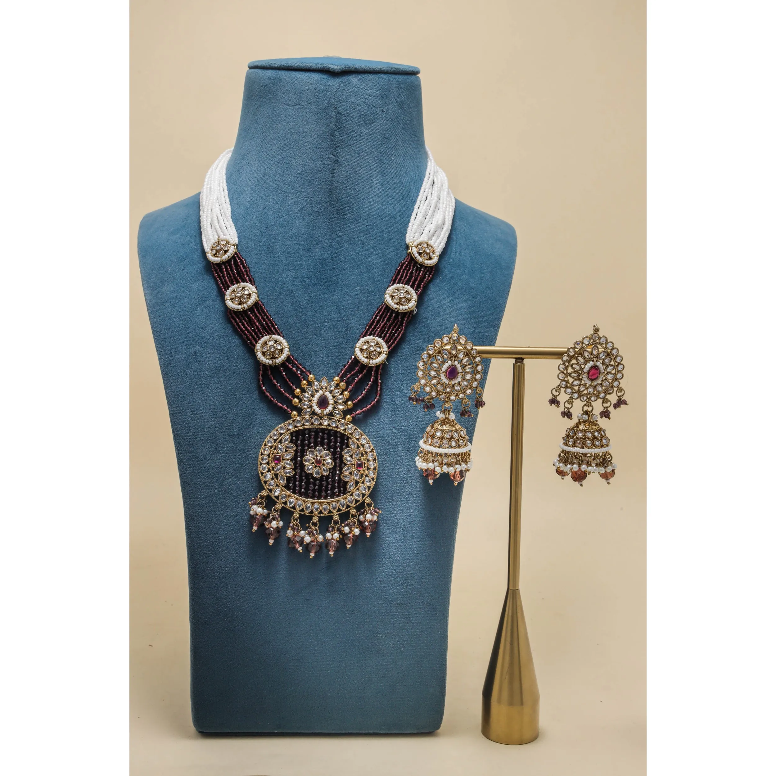 SHAGUN POLKI MALA SET