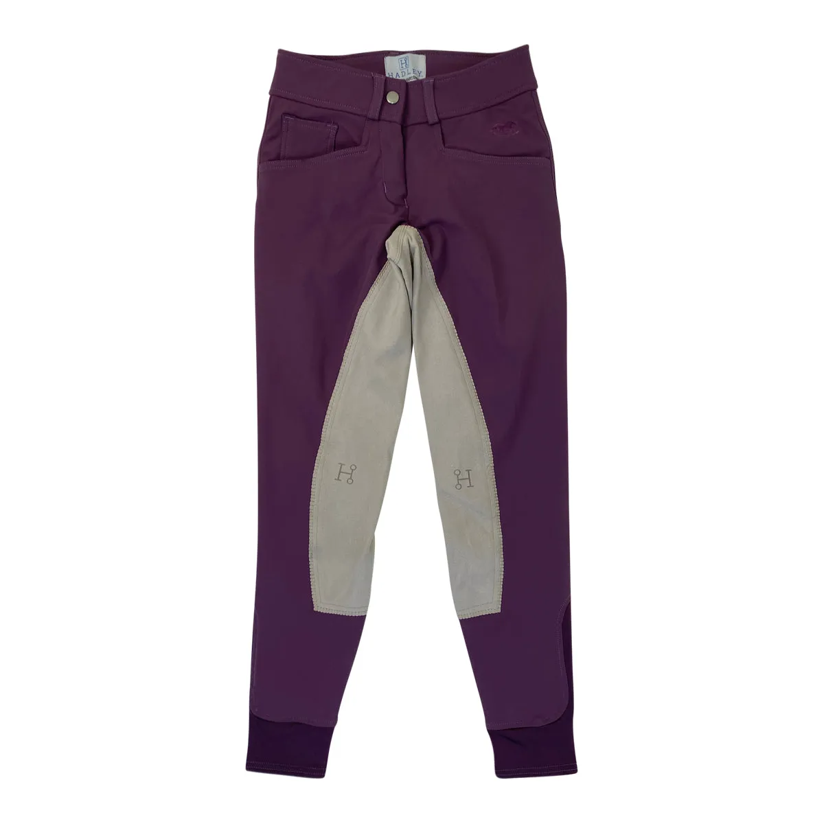 SmartPak 'Hadley' Suede Full Seat Breeches in Lilac - Women's 22R