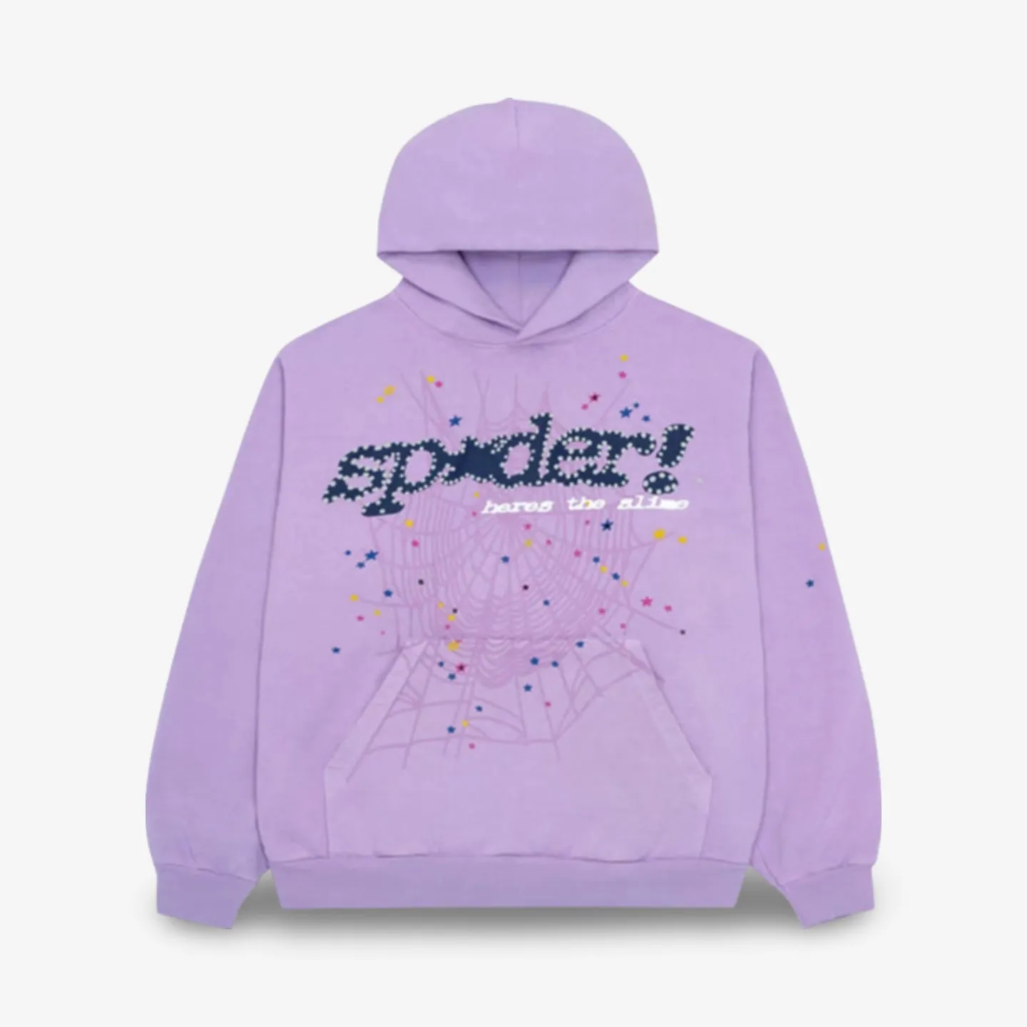 Sp5der 'P*NK V2' Pullover Hoodie Acai Purple SS23