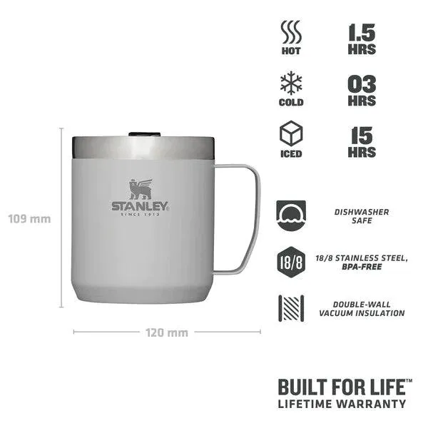 Stanley Classic Mug Kamp Barda Kül 0.35 L