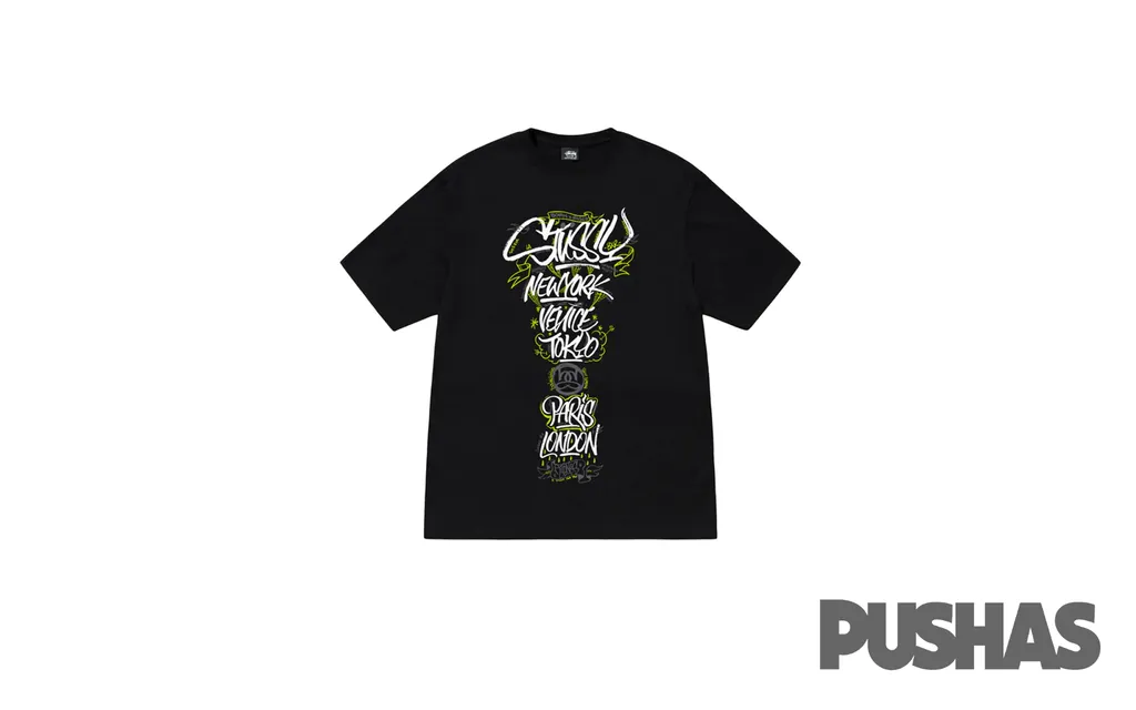 Stussy x Born X Raised 8 Handstyles T-Shirt 'Black'